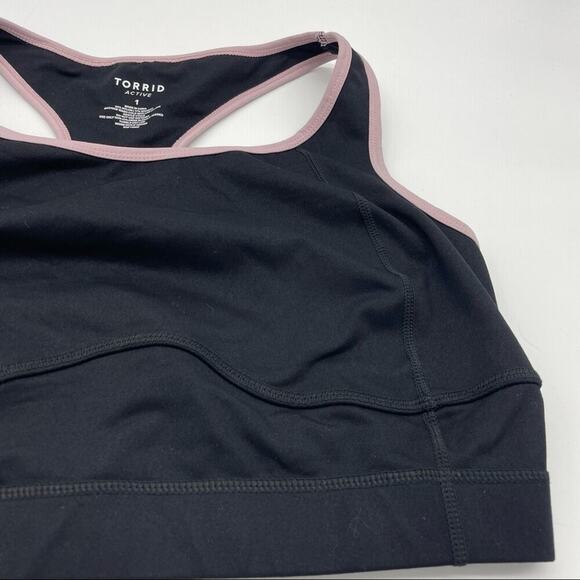 Torrid Active Black Sports Bra EUC - Picture 3 of 8